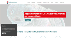 Desktop Screenshot of lister-institute.org.uk