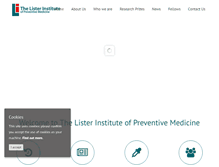 Tablet Screenshot of lister-institute.org.uk